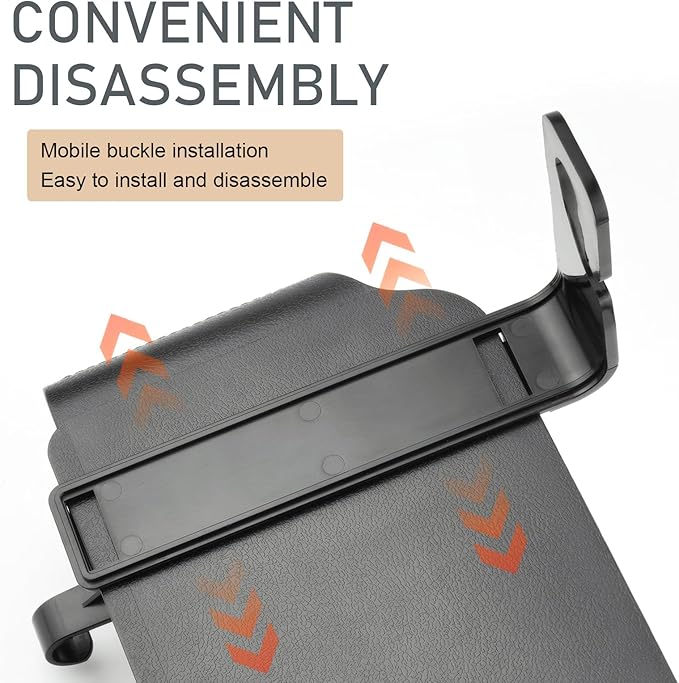 1 PC Car Seat Back Organizer, Car Back Seat Multi-Function Storage Box with 2 Drink Cup Holders, 11.42" x 3.35" Leather Tissue Organizer, Universal for Most Cars, Trucks, SUVs (Brown)