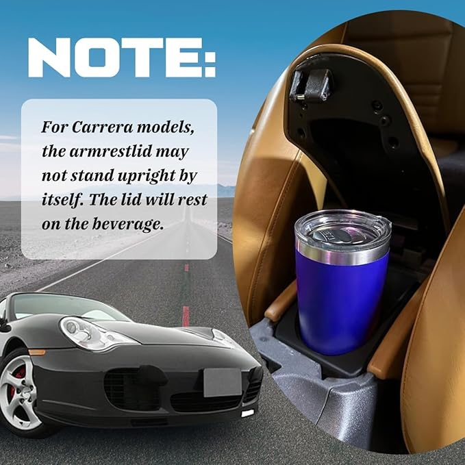 Cup Holder,Center Console Armrest Box Add-on Drink Insert Organizer Storage for Porsche Boxster 986 1997-04 for Porsche Carrera 911 996 1999-2004 for Standard Sized Cup
