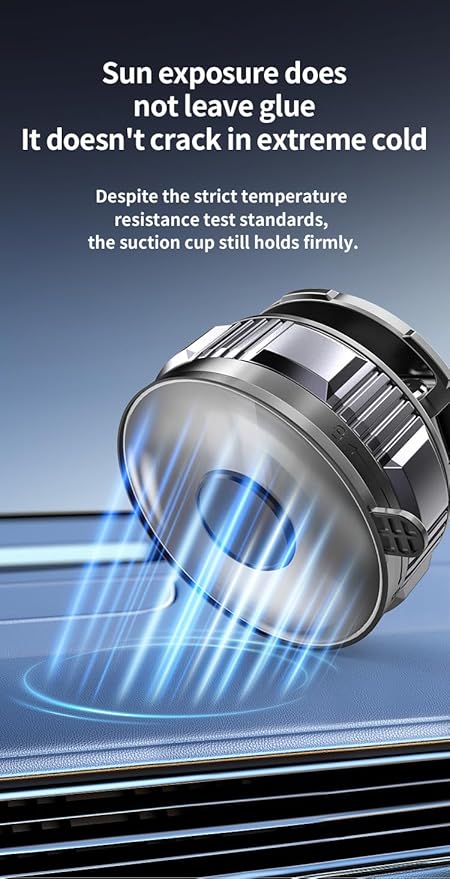 Vacuum Car Holder with Strong Magnetic Car Phone Holder for Magsafe 360° Adjustable Car Phone Mount, Phone Holders for iPhone 17 Pro Max 16 15 14 13 12