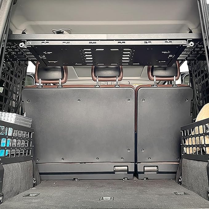 HIGH FLYING for Mercedes-benz G-Class G500 G55 2004-2018 Car Accessories Modular Storage Molle Panels System Trunk Shelf Luggage Storage Carrier Trunk Organizer Aluminum Alloy (Trunk Shelf)