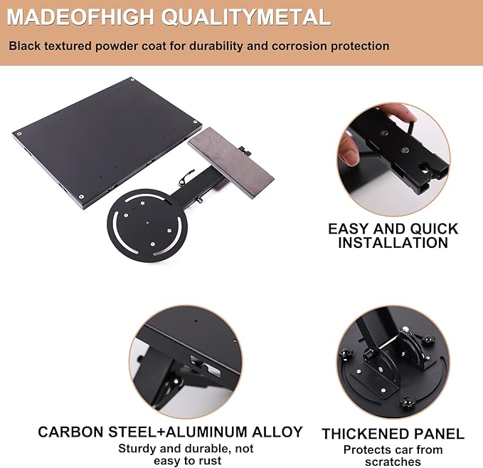 Trunk Storage Rack Table Compatible with Toyota Land Cruiser 250 Prado LC250 J250 2024 2025, Car Modular Storage Panel Foldable Interior Accessories