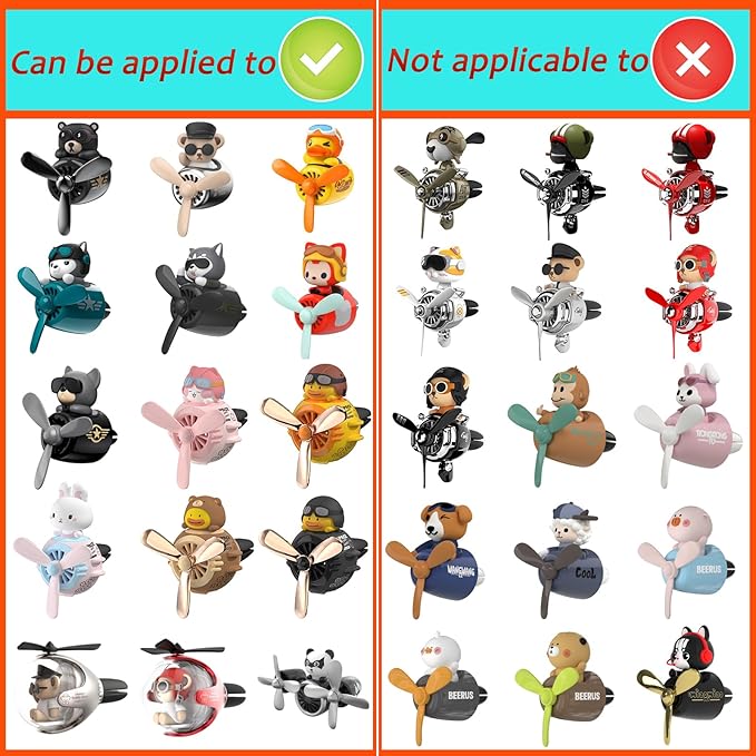 8 Packs Car Air Fresheners Solid Fragrance Replacement Pads, Propeller Air Outlet Vent Fresheners Refill, Car Perfume Suitable for Automotive Interior Decoration (8 Packs)