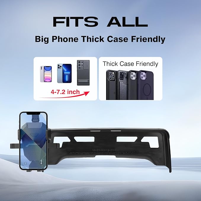 Car Phone Holder for BMW X3/X4 2018-2021 Accessories,Adjustable Phone Mount for 10.25-inch Screen,Hands-Free Ultra Stable Phone Stand for All Phones