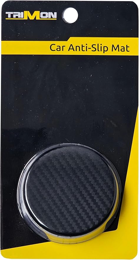 Generic Trimon Car Cup Coasters 2 pcs 2.71 inch diameter Car Interior Accessories Black Non-Slip Recessed Car Cup Mats for Cup