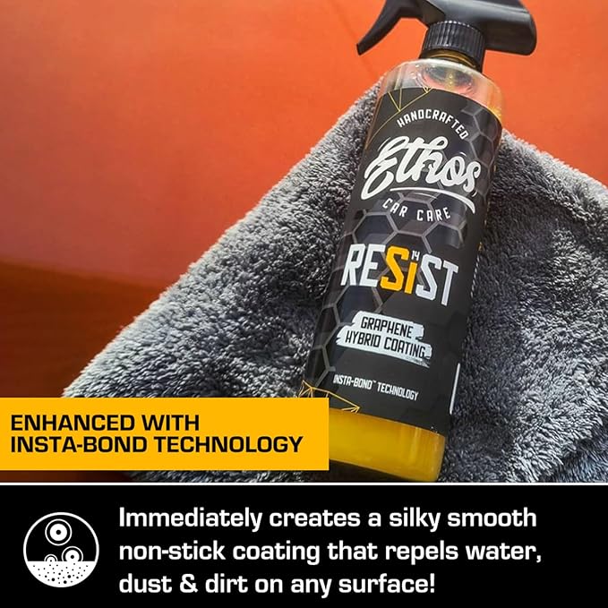 Ethos Resist - UV Ceramic Coating for Cars - Reduces Water Spotting - Enhances Coatings - Graphene Ceramic Coating Protection for Car, Boat, RV, Truck