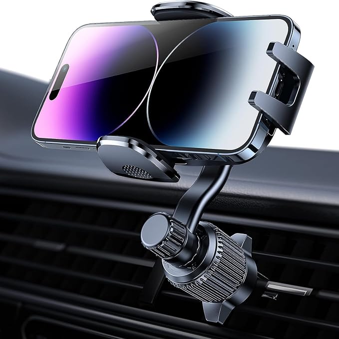Car Vent Phone Mount, 【Never Blocking Vent, Enjoy The Comfort of The A/C】 Hands-Free Universal Extension Clip Air Phone Holder Car Fit for All Phones iPhone Samsung More