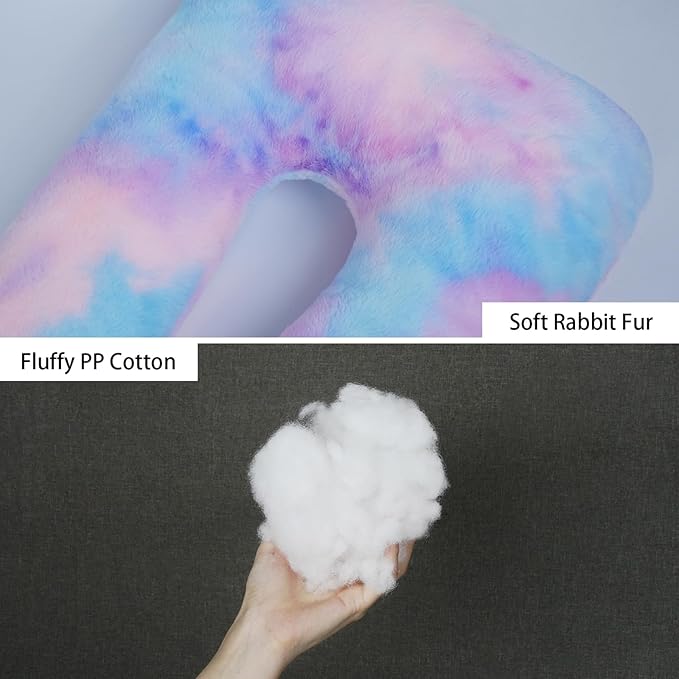 Children Travel Pillow Car Pillow Removable U-Shaped Pillow for Adults to Support Head and Body in The Back Seat of Long Car Trips