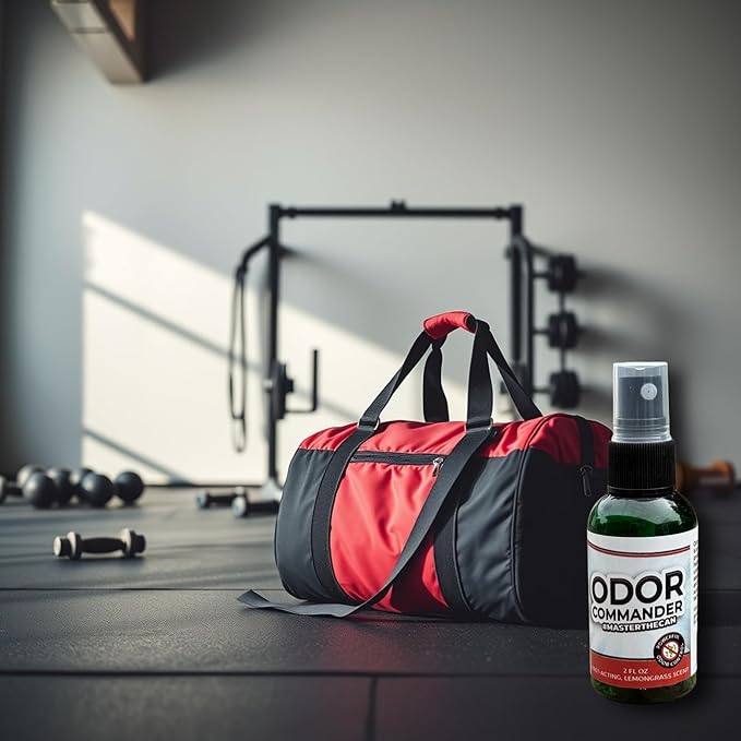 Garbage Commander Odor Commander, Odor Control Travel Spray Bottle, 2 Ounce, Lemongrass Scent