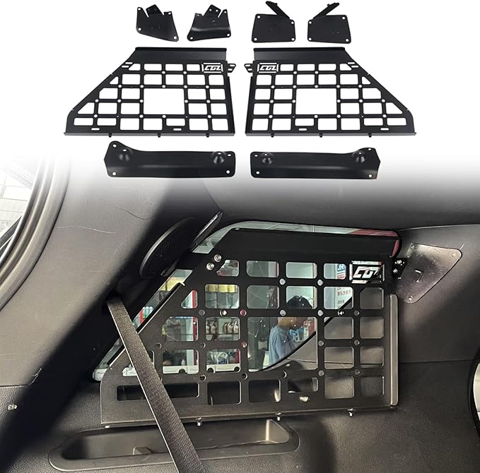 2011-2019 for Ford Explorer Car Side Window Shelf Rear Trunk Storage Panel Debris Rack Molle Panel 1Set