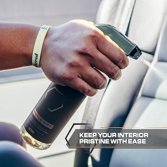 Blackline Leather Cleaner and Conditioner Care Kit - 2 (16 Fl Oz) Bottles - Effectively Cleans And Conditions Leather Car Interiors, Shoes, Boots, Bags, Furniture, Appparel And More