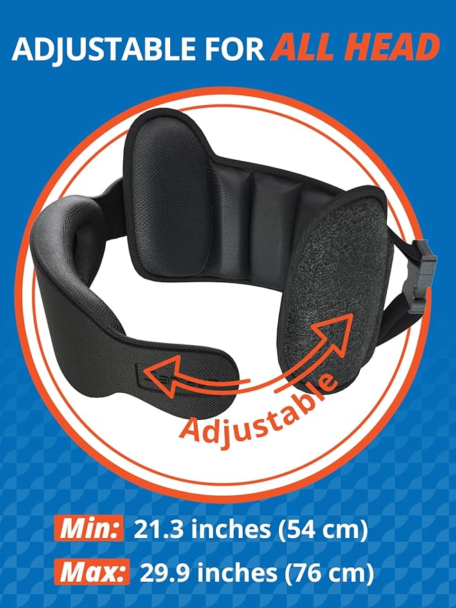 Travel Pillow, Upgrade Airplane Pillow for Long Flight, 360° Support Headrest, Travel Neck Pillow Eye Masks for Sleep, Compact Airplane Travel Essentials, Stop Bobblehead, Mottled Grey