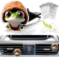 Cute Car Air Freshener Clips Frog Car Vent Clip Frog Cars Scents Cologne Air Conditioner Clip Auto Vent Interior Decoration Cars Accessories Frogs Loves Gifts for Men Women