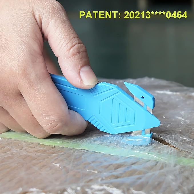 XW Safety Box Cutter of Stainless Steel Blade, Carton and Package Opener of Assorted Colors, 12-Pack