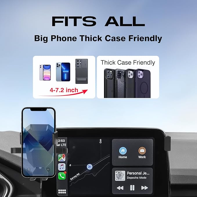 Car Phone Holder for 2020-2025 Ford Escape Accessories,Adjustable Explorer Phone Mount for 8-inch Screen,Hands-Free Ultra Stable Phone Stand