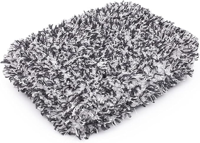 The Rag Company - The Cyclone Ultra Wash Mitt + Cyclone Ultra Wash Pad 6in x 8in Combo Pack - Microfiber Blend, Twist Loop Interior Liner Ideal for Foam, Soap + Bucket, & Rinseless Washing Methods