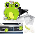 Cute Car Air Freshener Clips Frog Car Vent Clip Frog Cars Scents Cologne Air Conditioner Clip Auto Vent Interior Decoration Cars Accessories Frogs Loves Gifts for Men Women