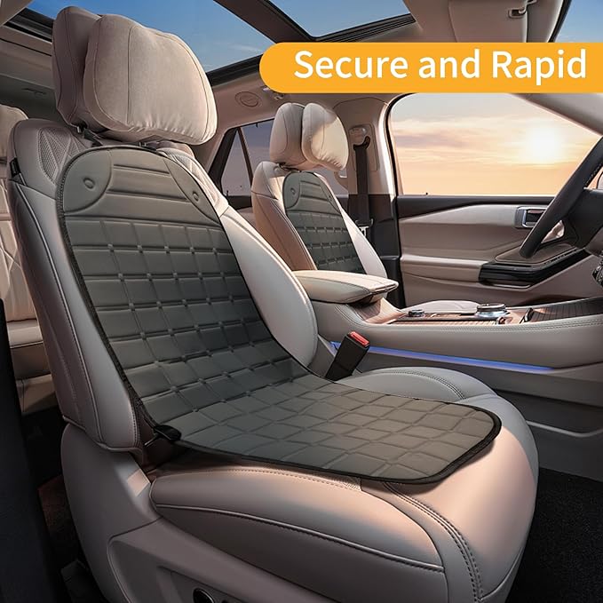 2 PCS Seat Cushion Comfortable Winter Seat Cover, Gifts for Family (Grey)