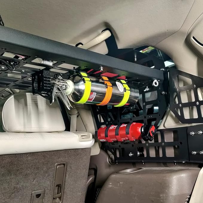 HIGH FLYING for Mercedes-benz G-Class G500 G55 2004-2018 Car Storage System Panel Trunk Organizer Fire Extinguisher Holder (L)