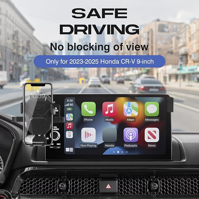 Car Phone Holder for 2023-2025 2026 Honda CR-V Accessories,Adjustable GPS CR-V Phone Mount for 7/9-inch Screen,Hands-Free Ultra Stable CRV Air Vent Phone Stand