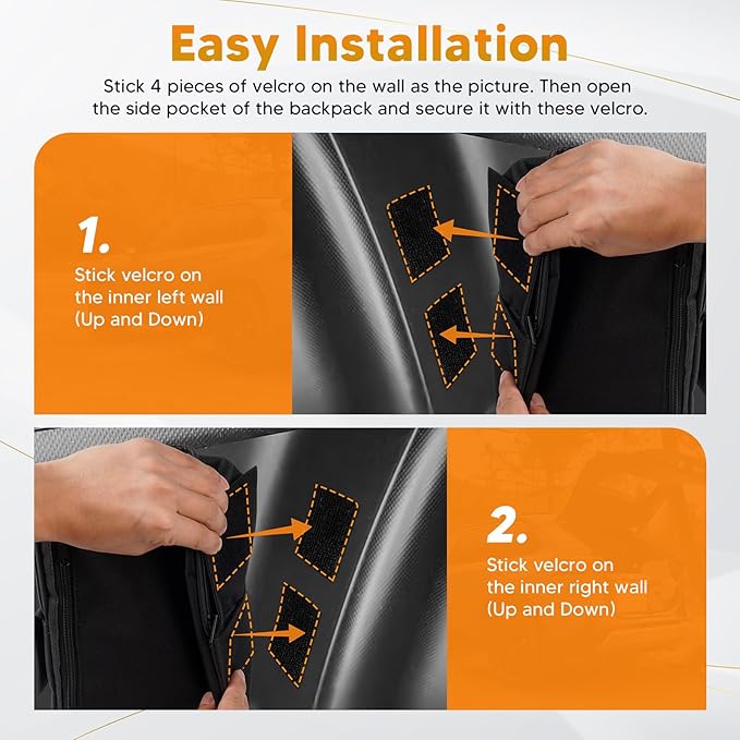 Powerty Upgrade Subaru Forester Trunk Organizer Pocket, Cargo Organizer Multifunction Backpack Car Trunk Side Pocket Trunk Storage for Forester 2019-2024 1Pcs