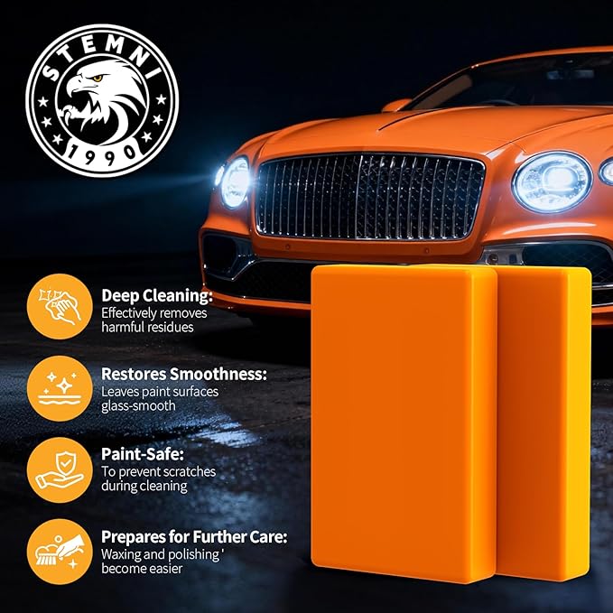 10 Pack Car Clay Bar Kit, Premium Grade Clay Bars Auto Detailing, Clay Luber Synthetic Lubricant, Car Wash Detailing Cleaning Kit for Car, SUV, RV, Truck