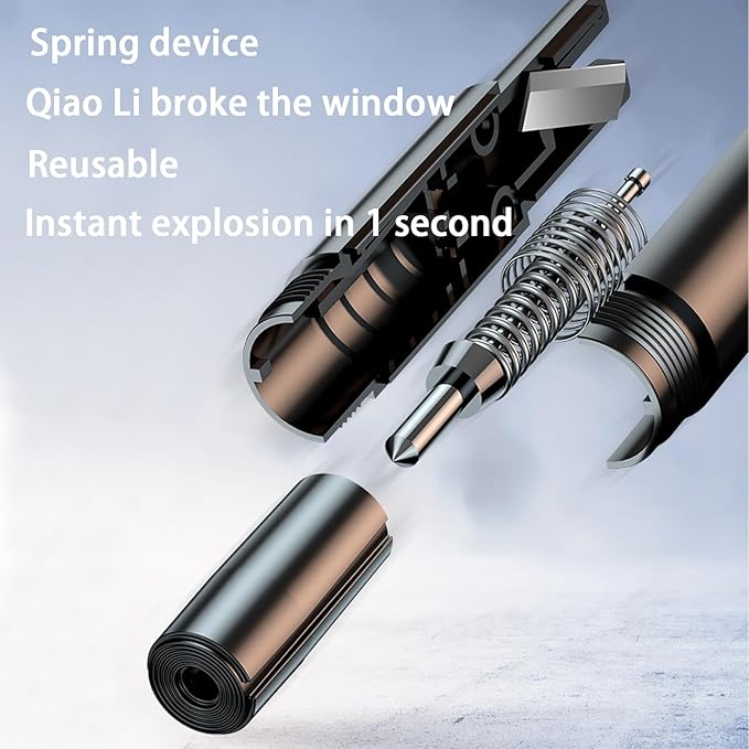 Safety Hammer - New safety glass breaker, underwater safety hammer, car hammer, seat belt cutter, window breaker, emergency escape tool, suitable for various glass breakers, safety hammer (3 pieces)