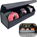 Car Trunk Organizer for GX 460 2010-2023 - Custom Fit,Large Space Outdoor Trunk Organizer with Leather,Black and Gray Check,Adjustable Partition Design,for GX 460 2010-2023