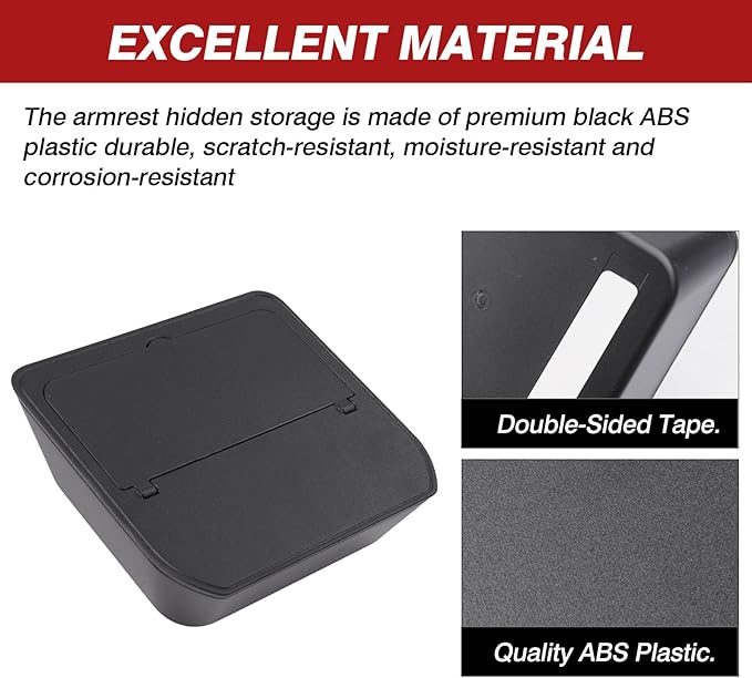 Karltys Automotive Center Console Organizer Tray, Hidden Storage Box for Toyota Land Cruiser Prado 250 2024 2025 2026, Armrest Organizer Middle Console Accessories (Not for Cool Box/First Edition)