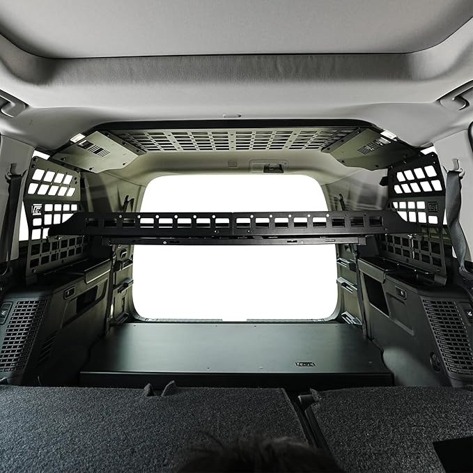 HIGH FLYING Car Accessories for Toyota Sequoia 2023 2024 2025 Modular System Storage Molle Panels Trunk Shelf Storage Trunk Organizer Aluminum Alloy (Side Panel+Roof Panel)