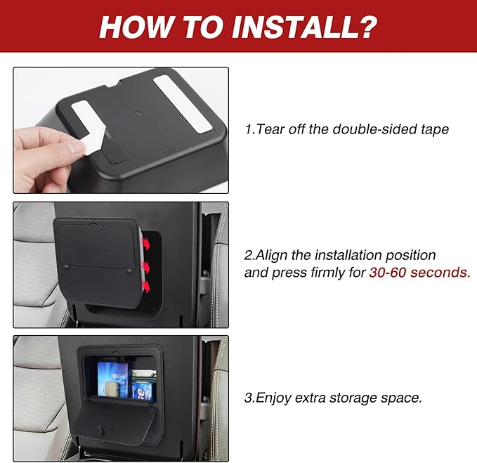 Karltys Automotive Center Console Organizer Tray, Hidden Storage Box for Toyota Land Cruiser Prado 250 2024 2025 2026, Armrest Organizer Middle Console Accessories (Not for Cool Box/First Edition)