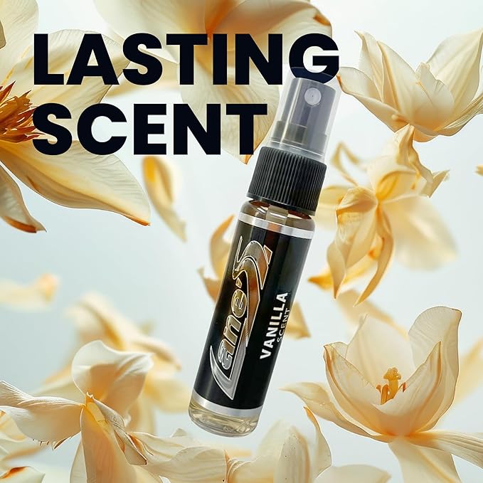 LANE’S Premium Car Air Freshener "Vanilla" - 1oz Water-Based, Long-Lasting Auto Scent Spray - Food, Pet, Odor Smell Deodorizer for Cars, Trucks, SUVs' Interior Leather, Carpet, Upholstery