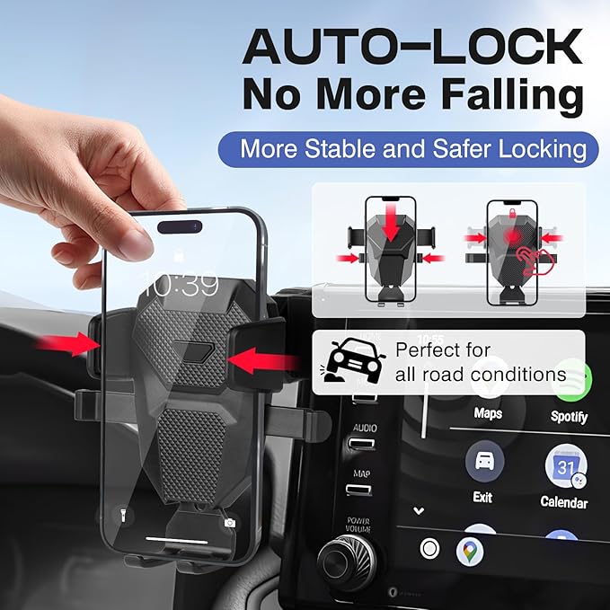 Car Phone Holder for 2019-2025 Toyota RAV4 Accessories,Adjustable GPS RAV4 Phone Mount for 7/8-inch Screen,Hands-Free Ultra Stable RAV4 Air Vent Phone Stand