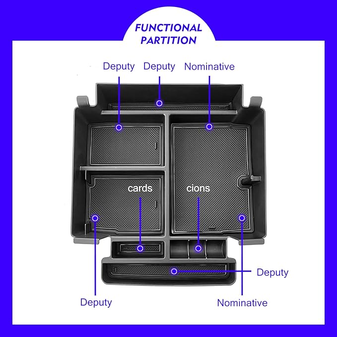 (Full Coverage) 2025 Suburban Yukon Tahoe Premier Sliding Console Tray Center Console Organizer Tray for GMC Yukon Chevy Tahoe Suburban 2021 2022-2024 2025 Armrest Storage Box 2023 Chevrolet Suburban