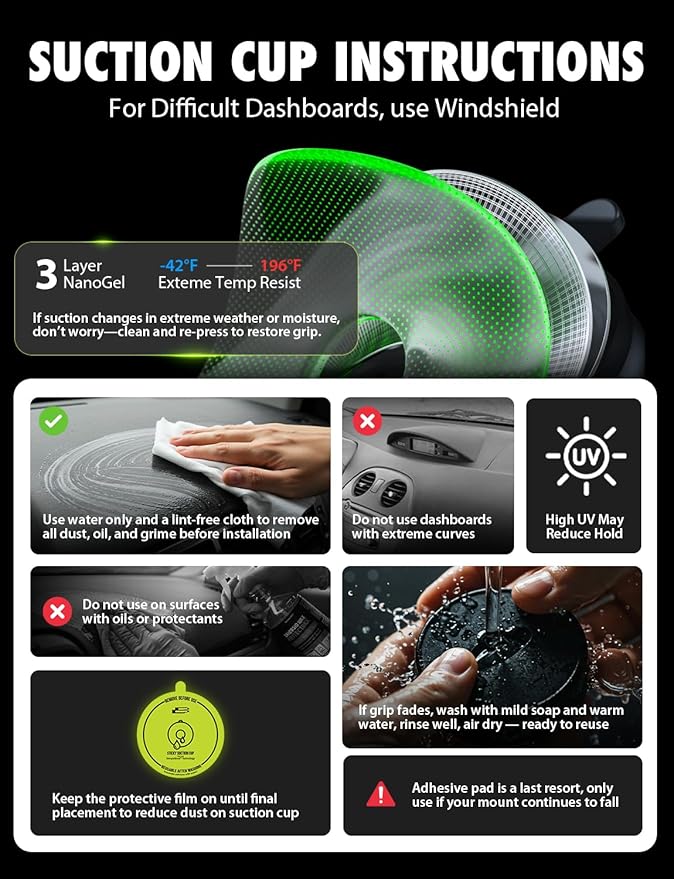 Bracketron PwrUp Auto 15W Qi Fast Wireless Charging Car Mount Dashboard Windshield Air Vent Cell Phone Charger Cellphone Holder