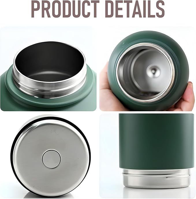 TEEAMORE I love My Water Tumbler with Bowls Personalized Stainless Steel Travel Bottle Brown