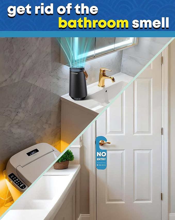 Ozone Generator for Car, 2-in-1 Ozone Machine+ Air Ionizer to Clean Pet Odor, Cigarette Smell, Dust,Pollen for Travel, Home, Portable Size, Filterless, Rechargeable,Odor Deodorizer