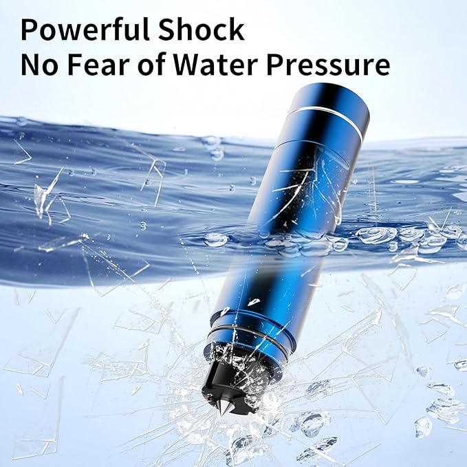 HHXS 2 Pack Window Breaker Seatbelt Cutter Car Window Breaker Safe Hammer Emergency Escape Tool, Glass Breaker Car Escape Tool Life-Saving Emergency Artifact(Blue)