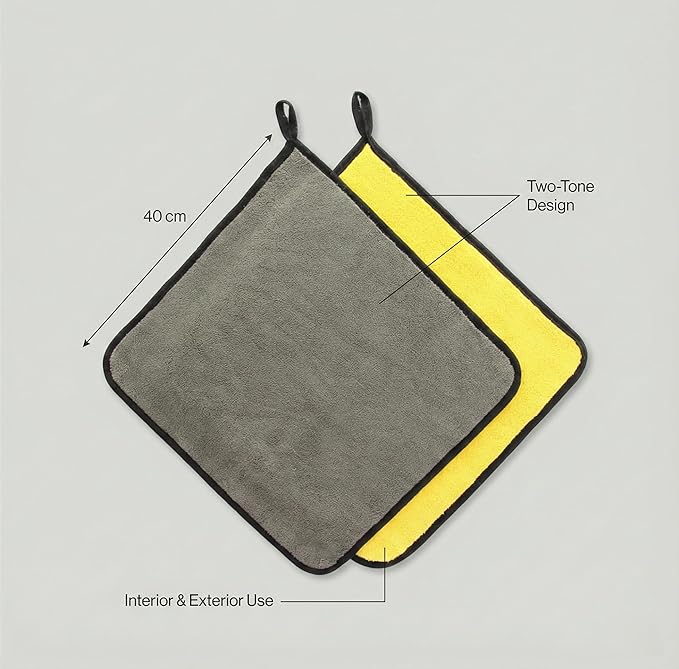 Car Microfiber Towel 800GSM – 6-Pack Lint-Free Towels for Car Drying & Detailing – Super Absorbent, Scratch-Free 16x16 Auto Cleaning Cloths