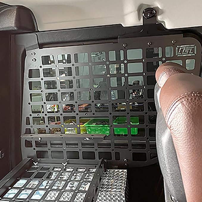 HIGH FLYING for Mercedes-benz G-Class G500 G55 2004-2018 Car Accessories Modular Storage Molle Panels System Trunk Shelf Luggage Storage Carrier Trunk Organizer Aluminum Alloy (Side Panels)