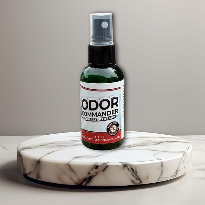 Garbage Commander Odor Commander, Odor Control Travel Spray Bottle, 2 Ounce, Lemongrass Scent