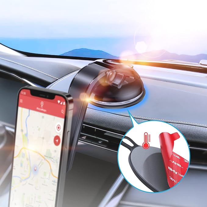 Dashboard Pad Mounting Disk for Suction Cup, 95mm (3.74") Heat Resistant Adhesive Disc for Dash Camera Windshield Holder, GPS, Tablet, Car Phone Bracket Base with Sticky Adhesion Replacement 3 Pack