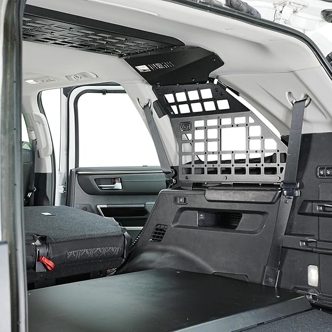 HIGH FLYING Car Accessories for Toyota Sequoia 2023 2024 2025 Modular System Storage Molle Panels Trunk Shelf Storage Trunk Organizer Aluminum Alloy (Side Panel)