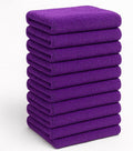 10 Pack Pak Details Edgeless Microfiber Towels for Cars | 16x16 Ultra-Soft, Scratch-Free & Lint-Free Car Detailing Microfiber Cloths for Buffing & Coating | Purple Seamless Finish Auto Cleaning Rags