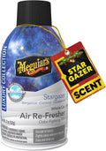 Meguiar's Car Air Refresher Odor Fighting Mist – Stargazer, Long-Lasting Car Freshener Fights Strong & Unwanted Vehicle Smells Renewing Interiors with a Luxurious & Refreshing Scent, 2 oz Aerosol