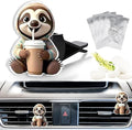 Cute Car Air Freshener Clips Sloth Car Vent Clip Sloth Cars Scents Cologne Air Conditioner Clip Auto Vent Interior Decoration Cars Accessories Sloths Loves Gifts for Men Women