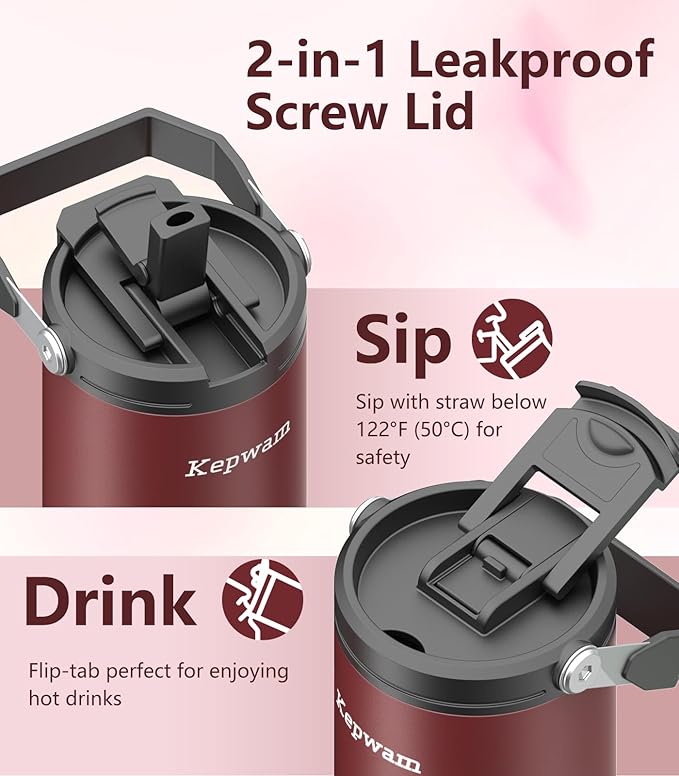 Self-Heating Travel Mug 20oz, Temperature-Controlled Coffee Warmer Mug, Smart Travel Mugs Keep Coffee Drinks Hot, Heated Cup Great for Driver Outdoor Fits Car Cup Holders