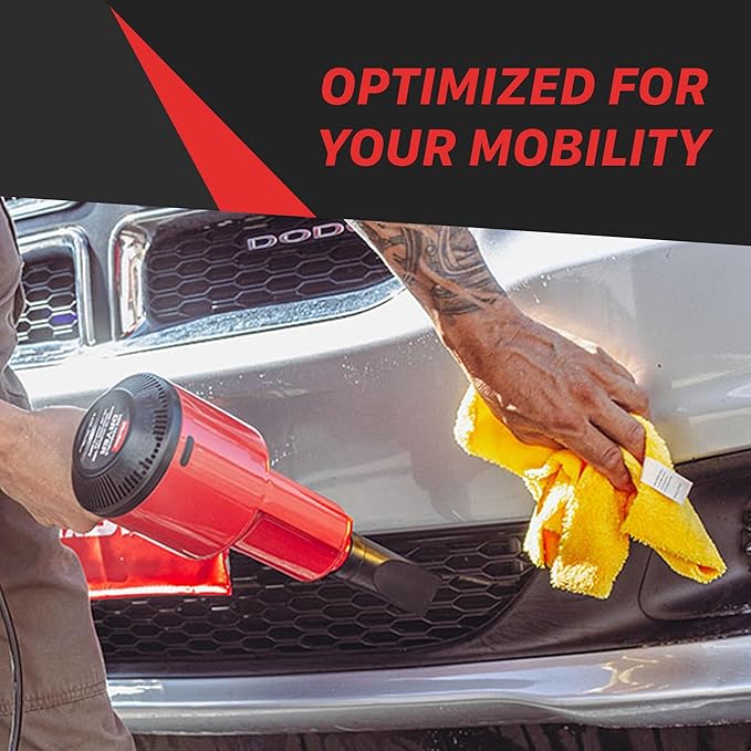 Maxshine Portable Car Dryer Air Blower with 2 Nozzles | Compact Handheld Power Blower for Car Drying, Cleaning, Detailing, Waxing & Coating | Ideal for Cars, Boats, Motorcycles, RVs & Home Use