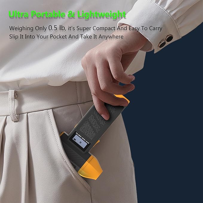 Cordless Rechargeable Electric Air Duster, 3-in-1 Compact Turbo Jet Dust Blower Handheld Vacuum Cleaner w/ Flashlight for Car Dash Windshield Electronics Keyboard as Portable Compressed Canned Air