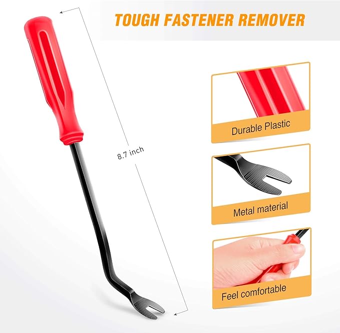 GOOACC - GRC-34 Push Bumper Fastener Rivet Clips with 18 Most Popular Sizes Auto Push Pin Rivets for Benz, BMW, Toyota, Honda, Subaru, Nissan, Mazda etc