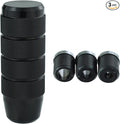 Abfer Cool Shift Knob 9 CM Aluminum Car Gear Stick Shifter Lever Handle Knobs Fit for Most Automatic Manual Vehicle (Black)